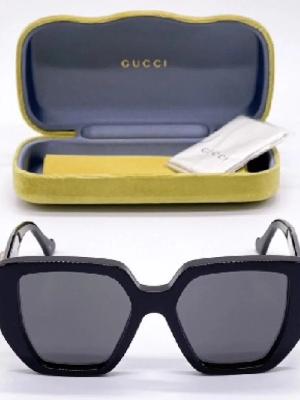 GUCCI GG0956S 003 WOMEN BLACK OVERSIZED SUNGLASSES